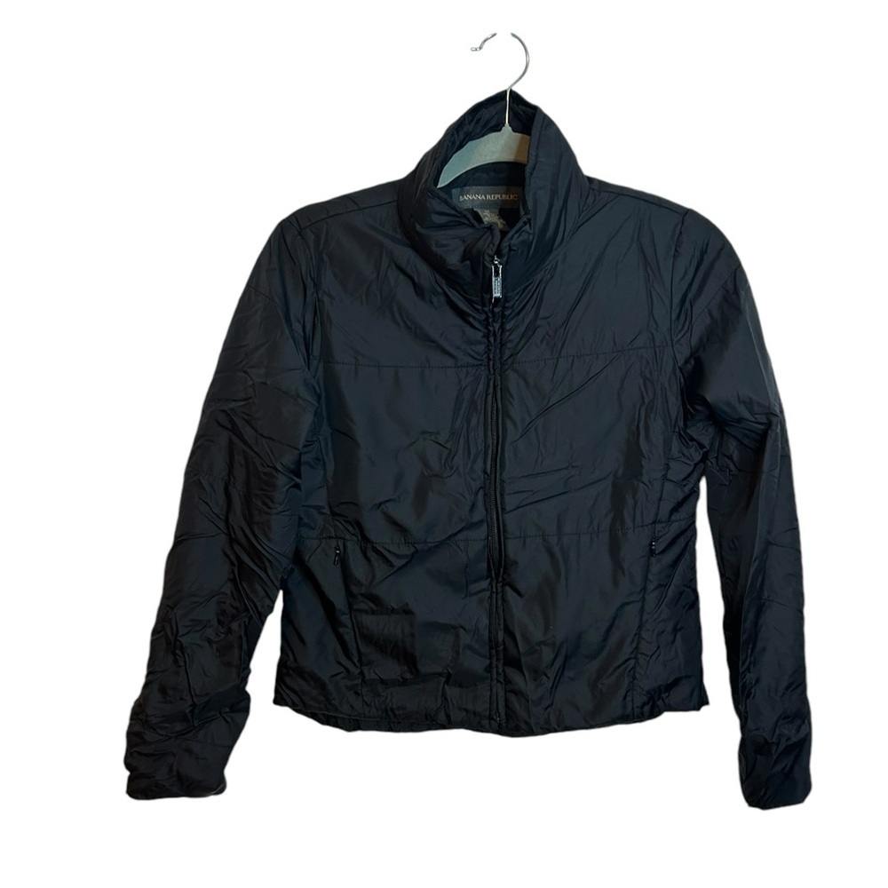 Banana Republic Vintage Lightweight Black Packable Puffer Jacket